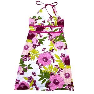 Byer Too! VTG Dress Women's Size 9 Valentines Day Floral Halter Contemporary Y2K
